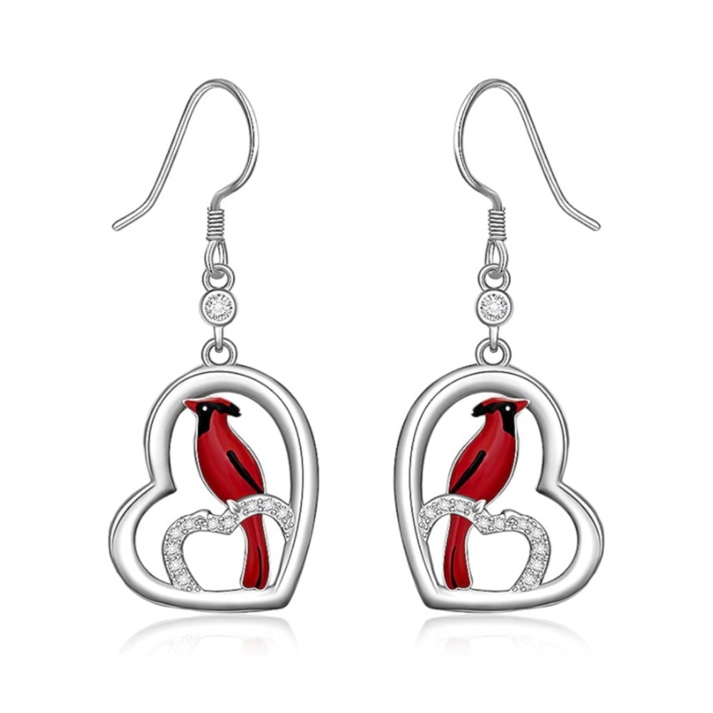 Diamond Cardinal Angel Earrings 181$